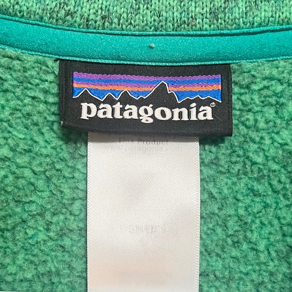 Patagonia Green Women’s Small Better Sweater 1/4 Zip Pullover - Picture 2 of 2